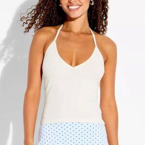 Women's Soft Cotton Halter Top - Wild Fable - Cream NWT